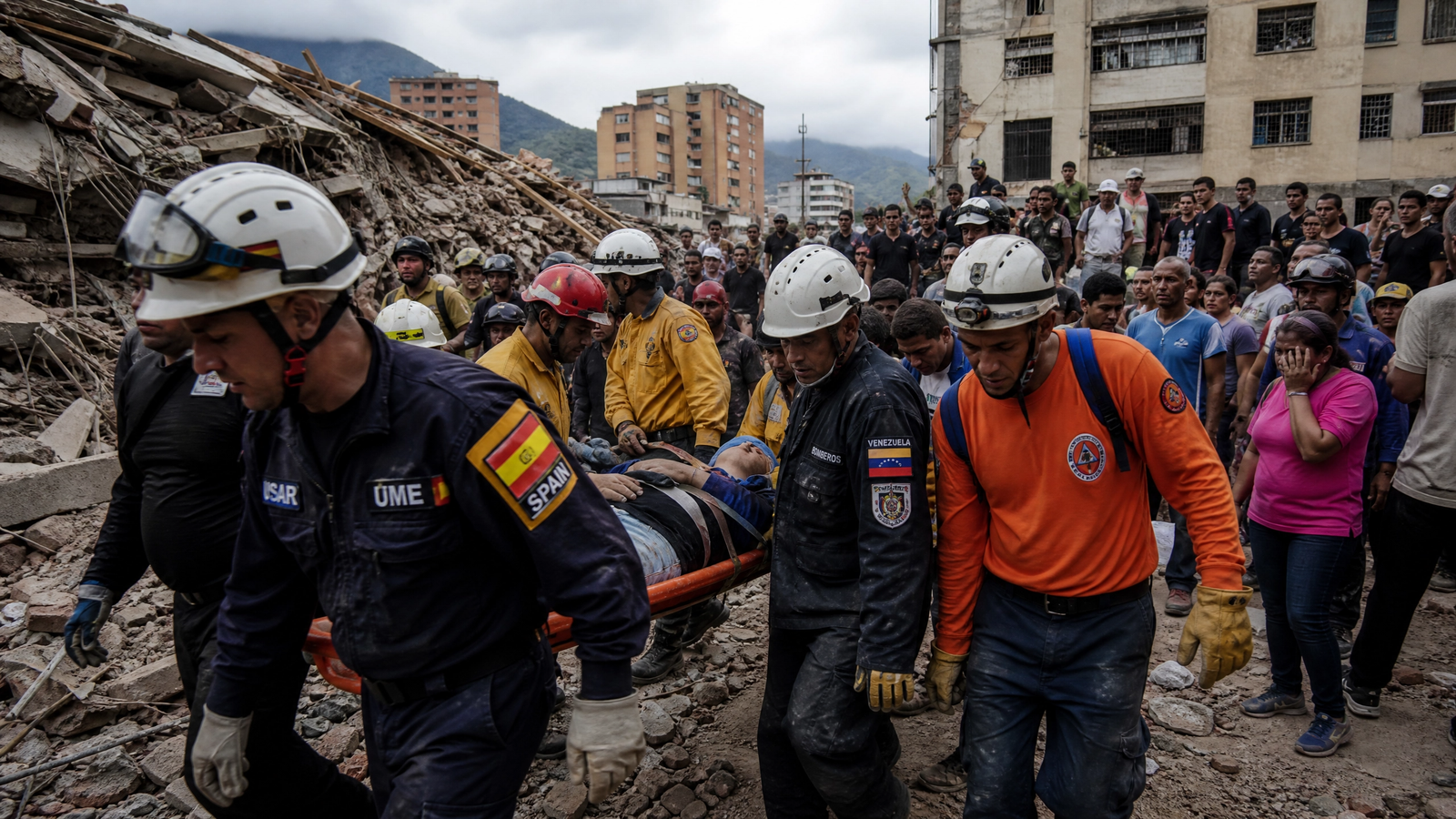 Terremoto na Venezuela mata 17 espanhóis e deixa mais de 150 desaparecidos